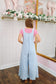 Journey Wide Leg Ruffle Hem Denim Overalls - Light Wash