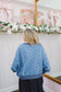 Amelia Vintage Polka Dots Pullover - Denim