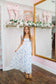Linda Floral Corset Midi Dress - Blue