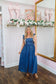 Krissy Smocked Ruffle Strap Denim Midi Dress - Denim