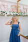 Krissy Smocked Ruffle Strap Denim Midi Dress - Denim
