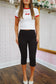 Talia Capri Pants - Black