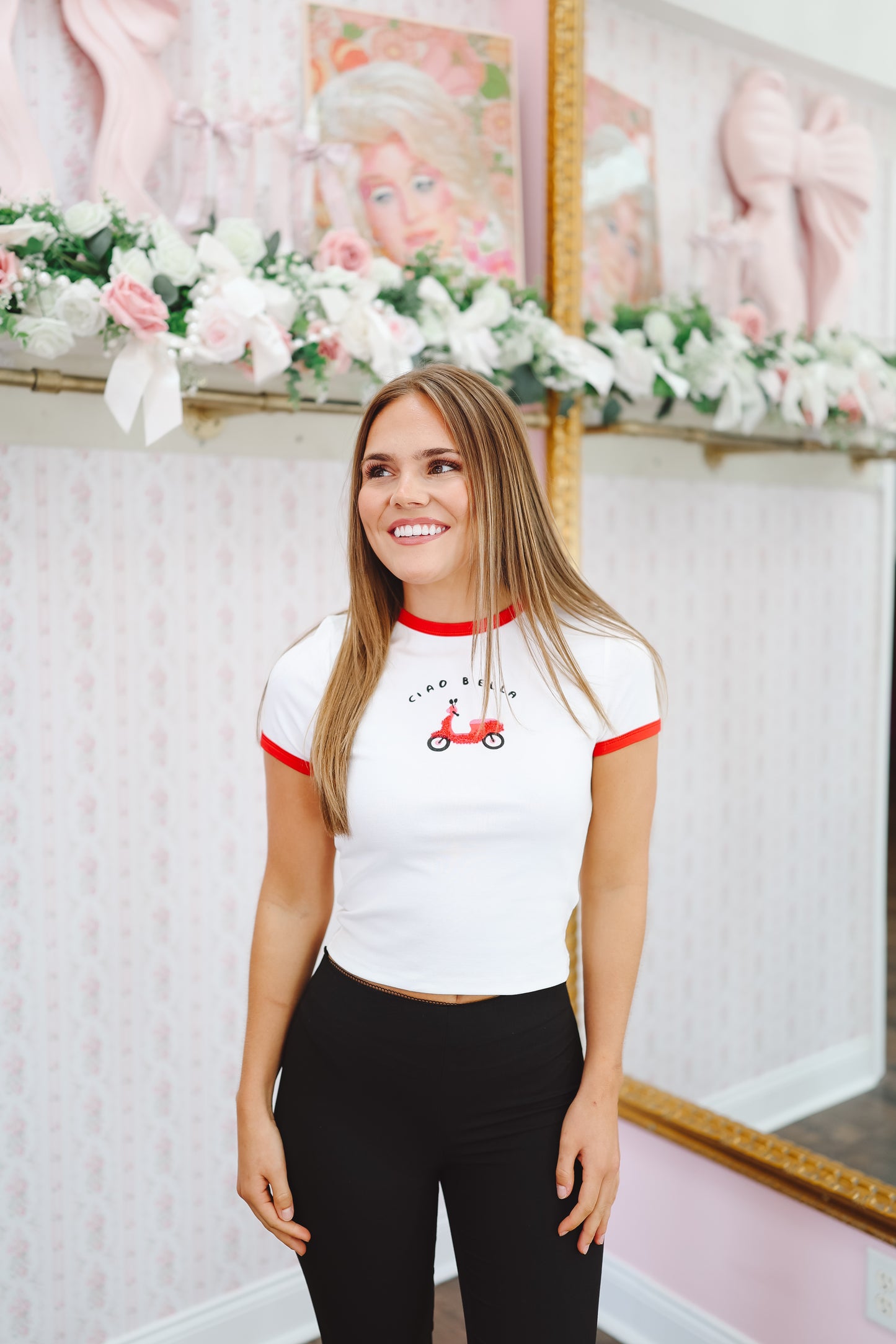 Bella Vespa Beaded Top - Off White