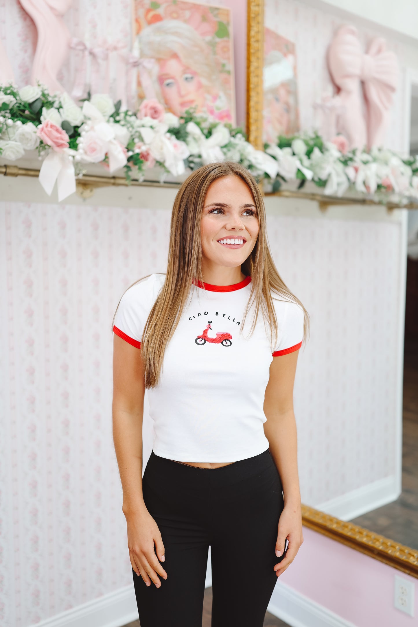 Bella Vespa Beaded Top - Off White