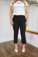 Kehlani Polka Dot Capri Pants - Black