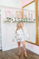 Alani Patchwork Quilted Pullover & Shorts Set - Taupe/Blue