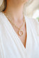 Kacey Pearl Round Pendant Necklace - Gold