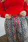 Karina Wide Leg Pants - Leopard