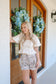 Archer Ditsy Floral Smocked Button Down Shorts - Multi