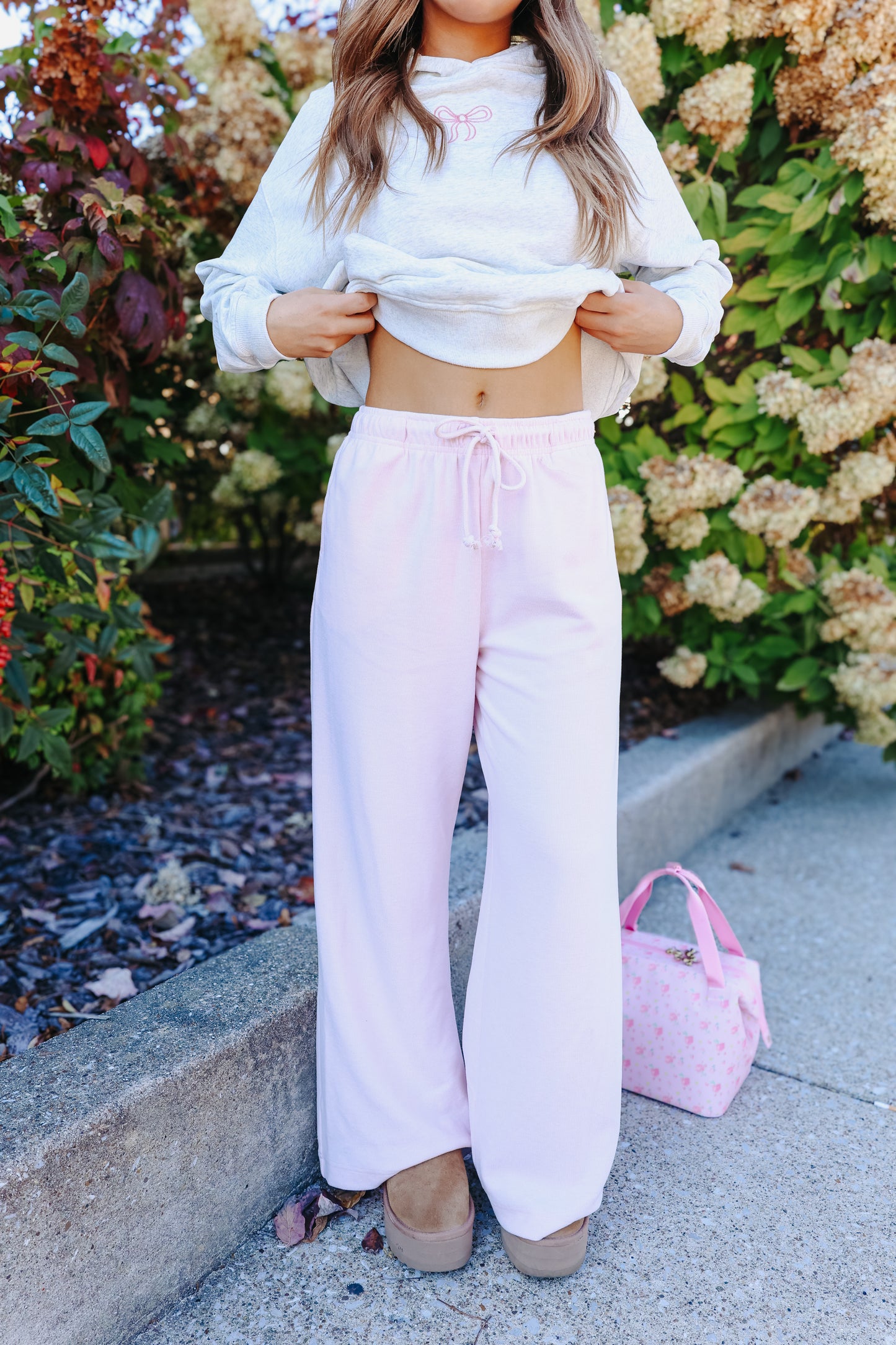 Avril Ribbed Wide Leg Lounge Pants - Multiple Colors