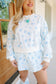 Kris Floral Skort Set - Blue