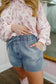 Dawn Denim Elastic Waist Shorts - Light Wash