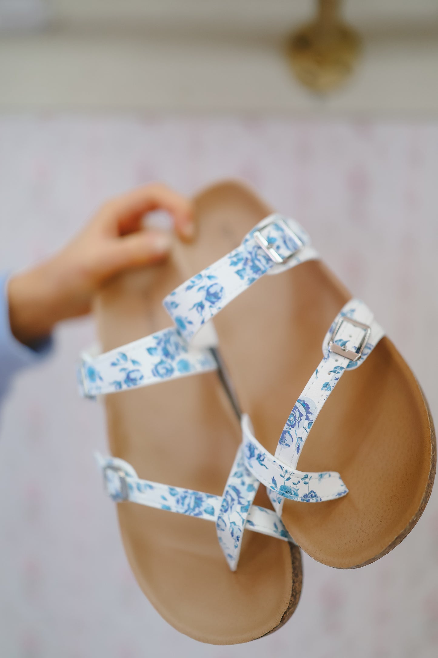 Niki Floral Sandals - Blue