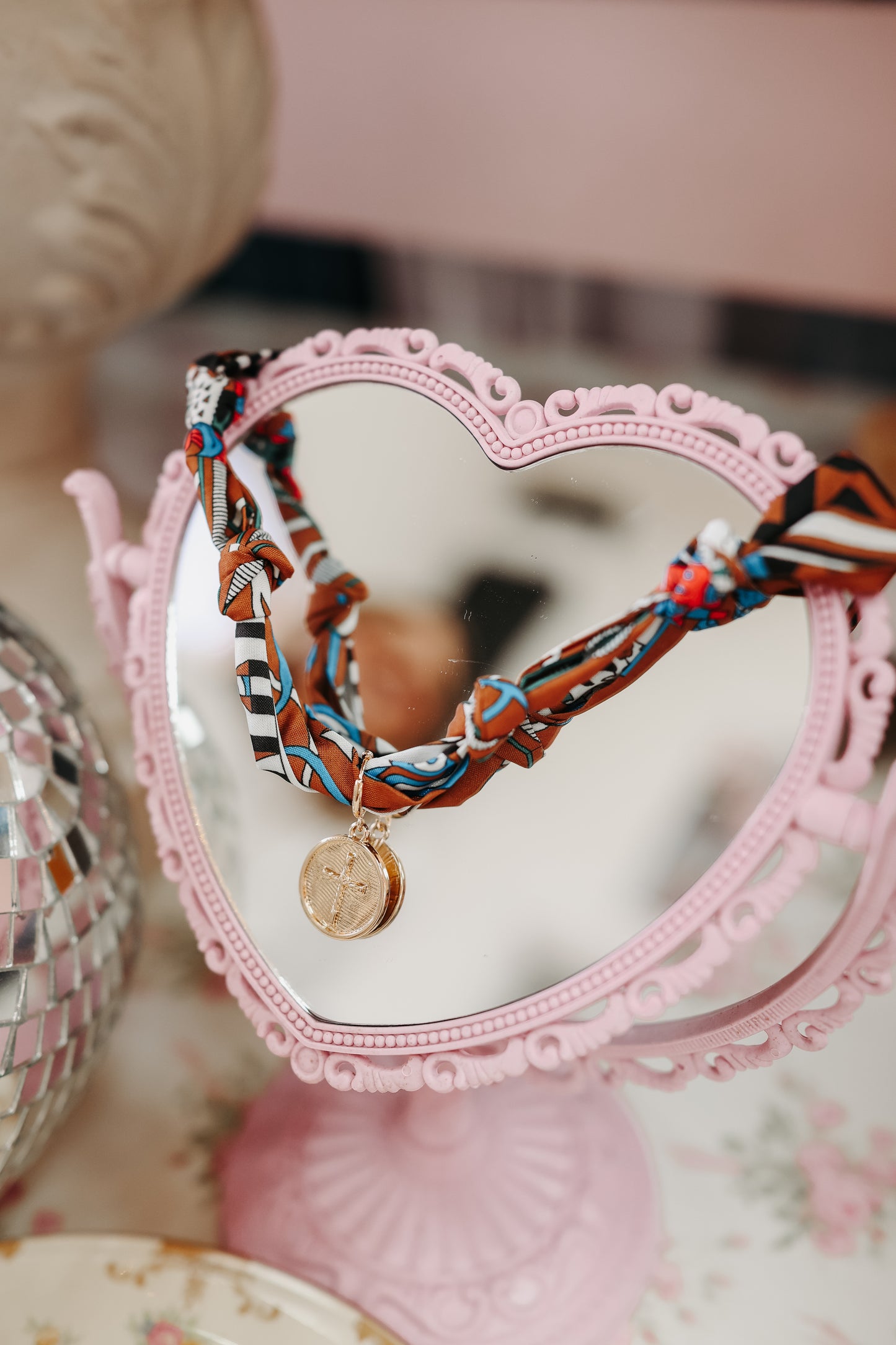 Nellie Charm Scarf Necklace - Multiple Colors