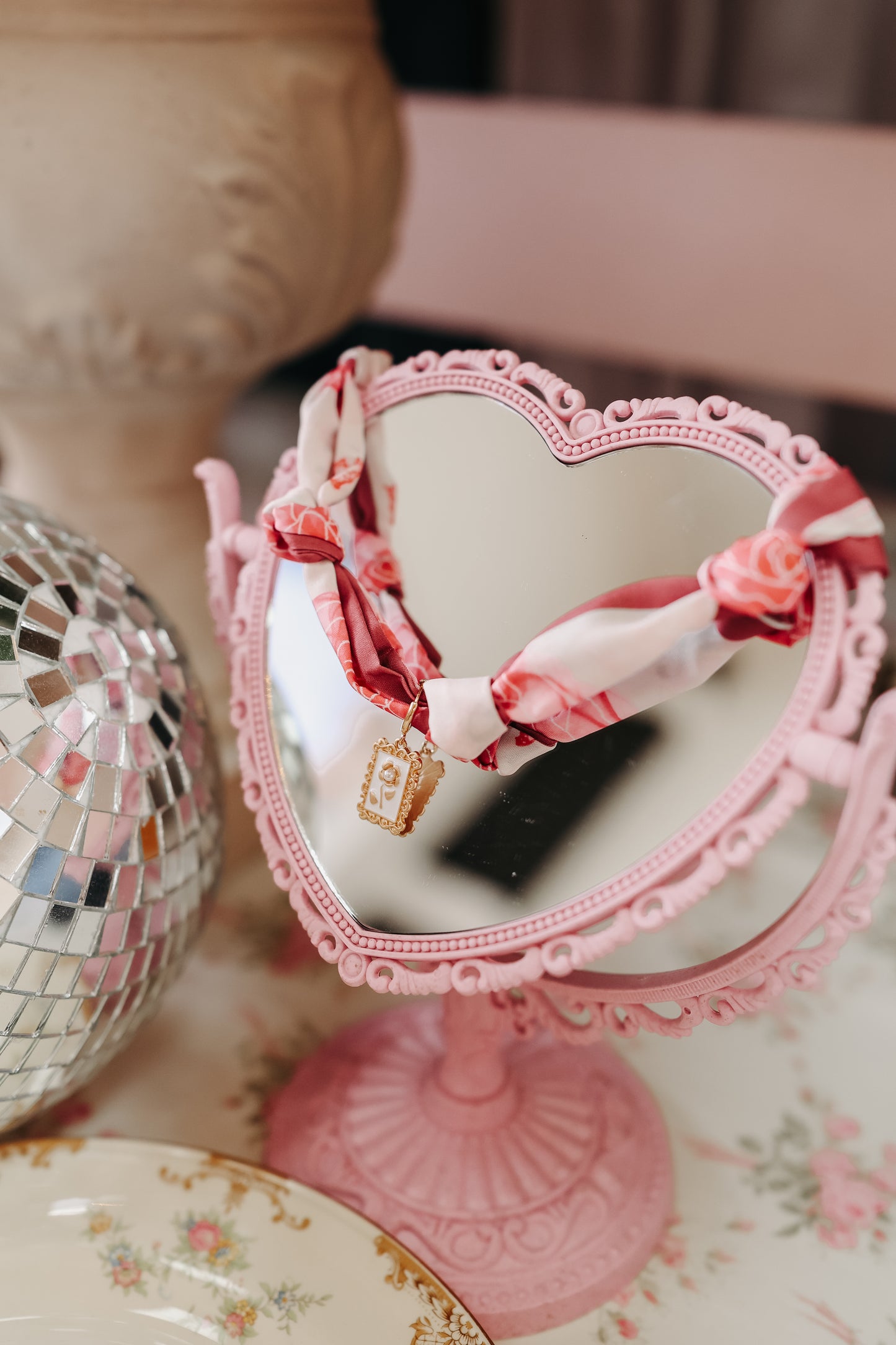 Nellie Charm Scarf Necklace - Multiple Colors