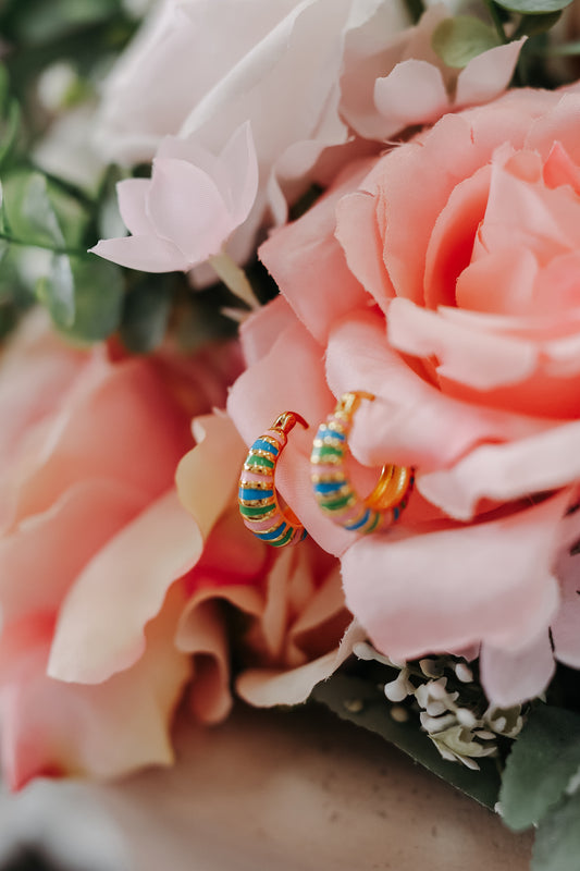 Alora Huggie Hoops - Multiple Colors