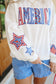 Sweet Summer USA Patchwork Pullover - White