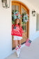 All American Cutie Polka Dot Top - Red