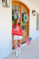 All American Cutie Polka Dot Top - Red