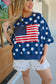 All American Cutie Polka Dot Top - Navy
