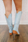 Darla Heart Stitch Cowboy Boots - Blue