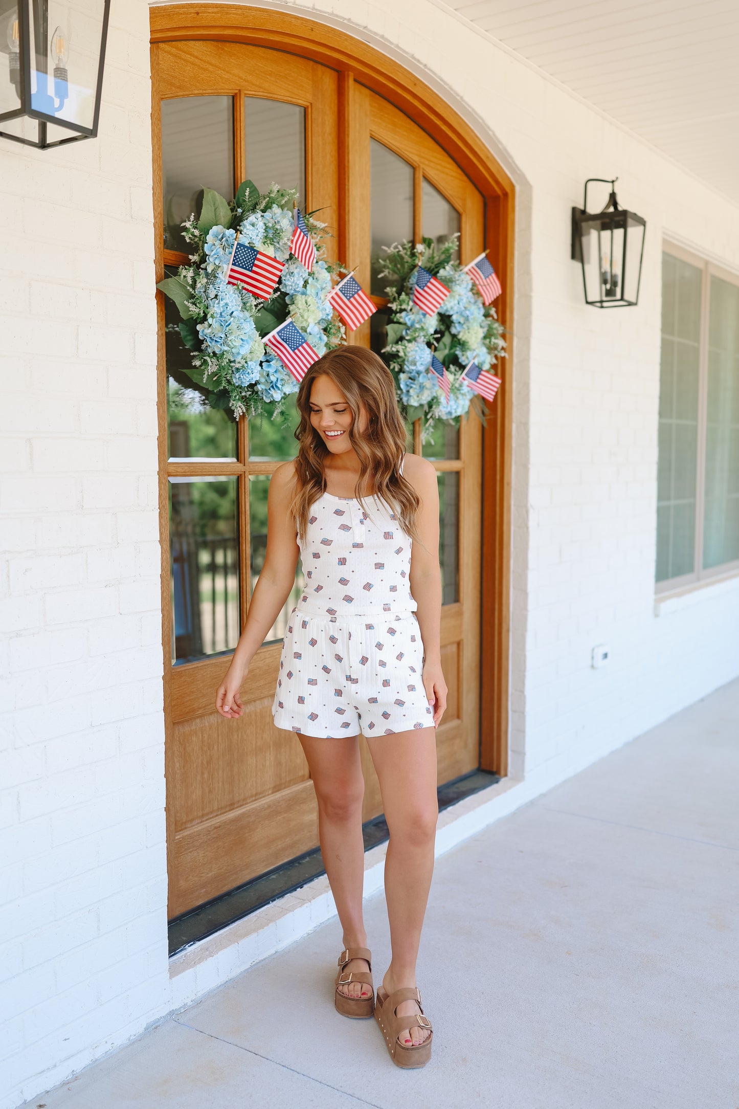 Sweet Liberty Tank & Short Set - Off White