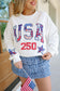 USA Babe Patchwork Sweatshirt - Off White