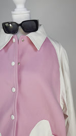 Load and play video in Gallery viewer, Olivia Bomber Jacket- Pink
