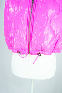 Mallory Puffer Vest- Hot Pink