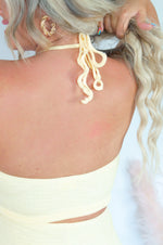 Load image into Gallery viewer, In The Sun Dress- Pastel Yellow
