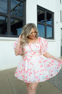 Briley Dress- Pink Multi
