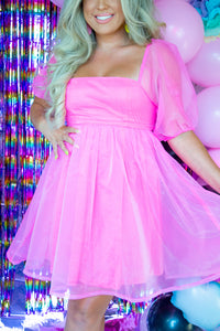 C'mon Barbie Dress- Barbie Pink