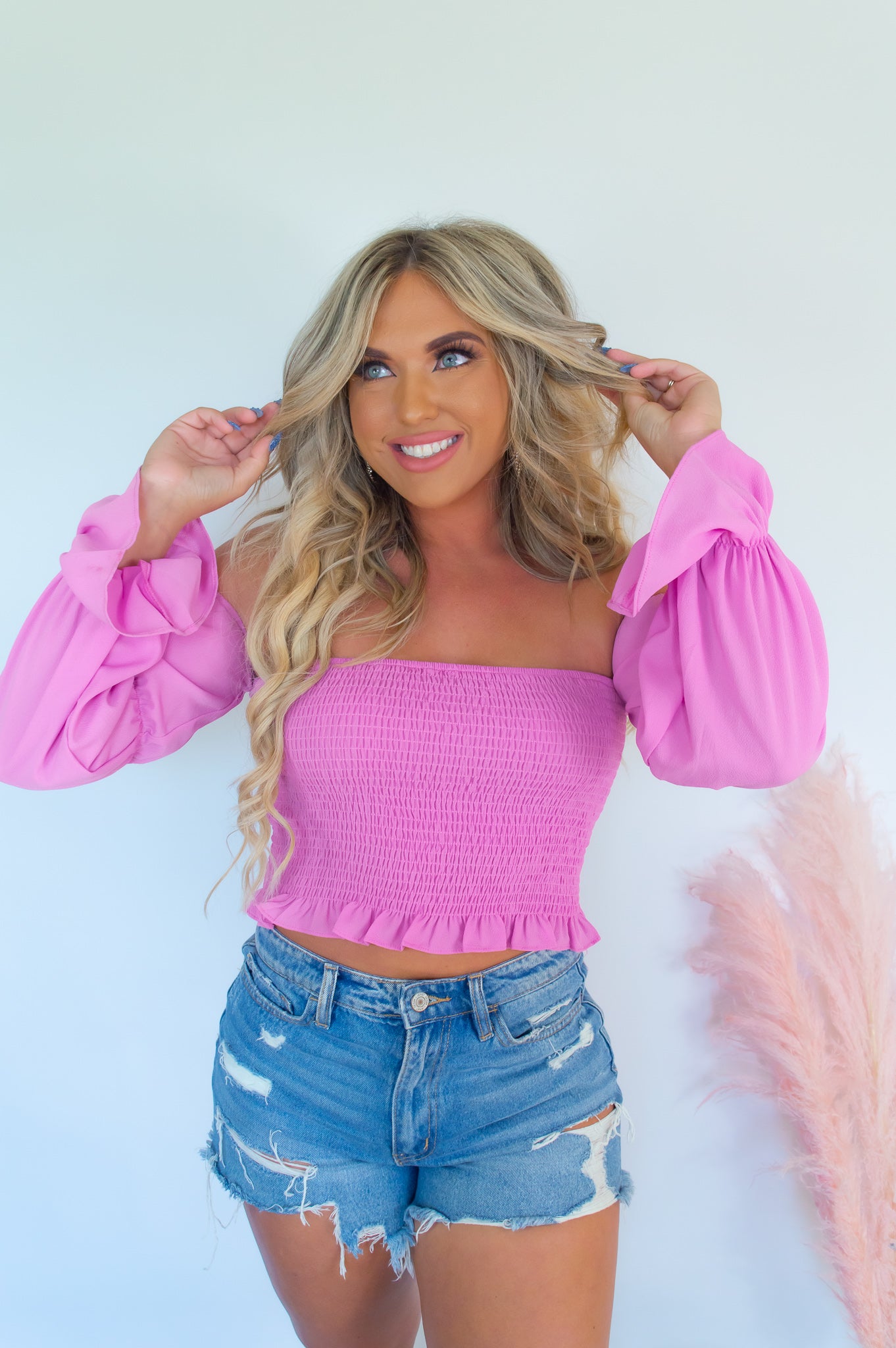 Pretty In Pink Top- Pink