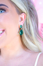 Load image into Gallery viewer, Pop The Bubbly Earrings- Emerald
