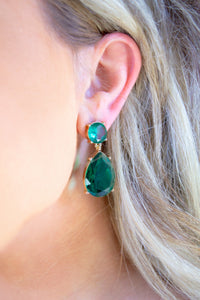 Pop The Bubbly Earrings- Emerald