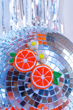 Load image into Gallery viewer, Big Orange Earrings- Orange
