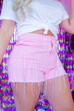 Load image into Gallery viewer, All The Glitters Shorts- Bubblegum Pink
