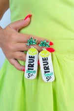 Load image into Gallery viewer, True Love Earrings- Lime

