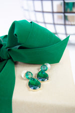 Load image into Gallery viewer, Pop The Bubbly Earrings- Emerald
