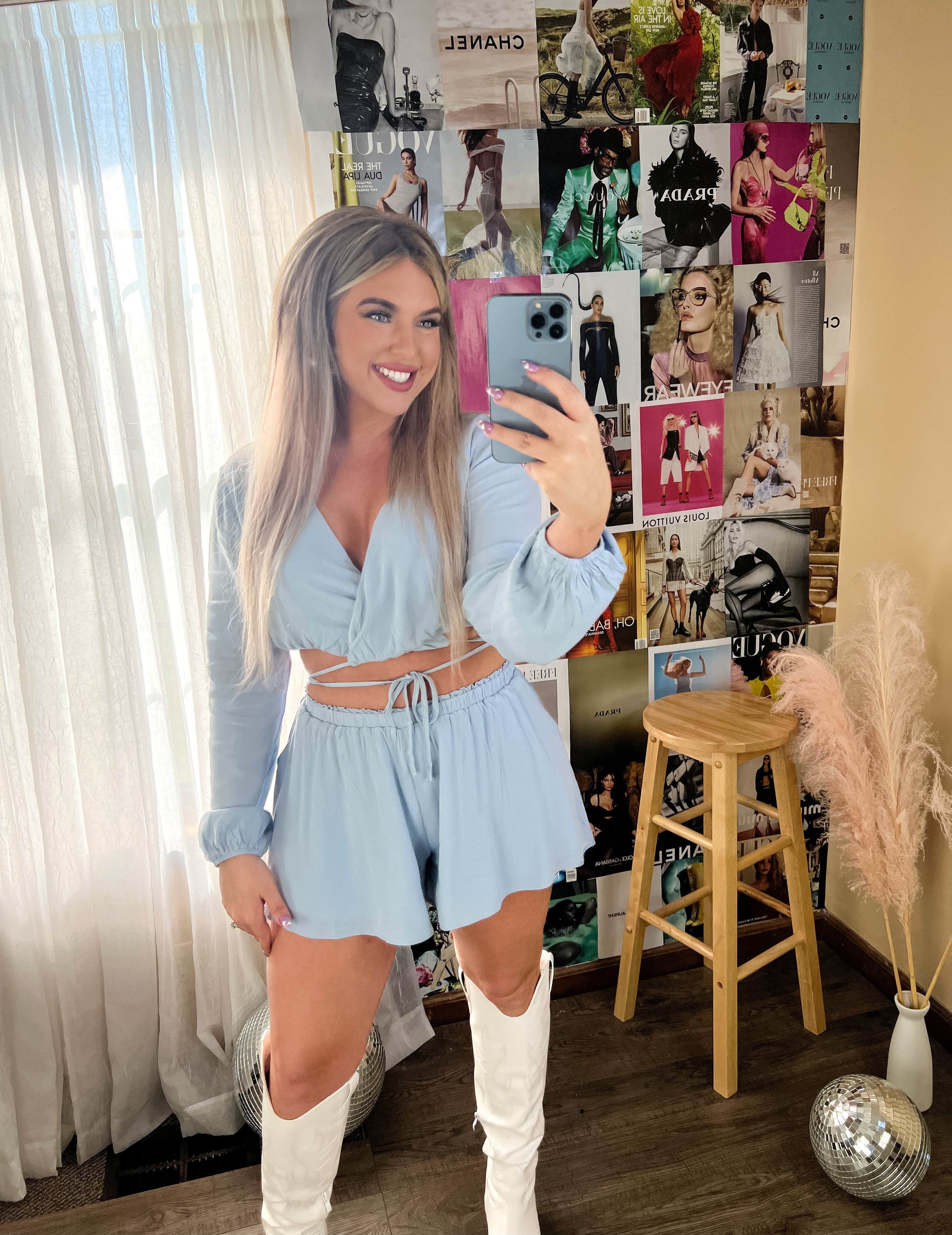 Sophie Shorts- Baby Blue