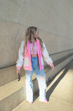 Load image into Gallery viewer, Olivia Bomber Jacket- Pink
